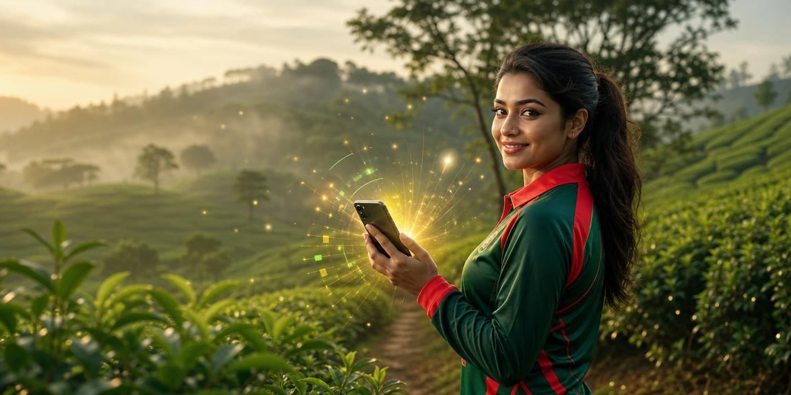 গাজীপুরের চা বাগানে ক্রিকেট বেটিং প্রোমোশন অফার দেখছেন