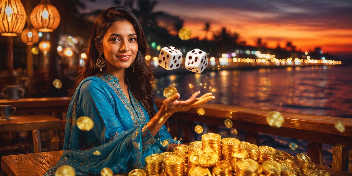 সেন্ট মার্টিনে সালোয়ার কামিজ পরে ডাইস গেম হাই রোলার